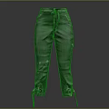 Fashionable Gray Cargo Pants Featuring Distressed Details Drawstring Waist And Tied Cuffs