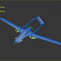 White Drone with Long Wings and Multiple Propellers Modern Sleek Design Isolated on Dark Background