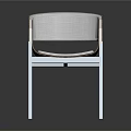 Modern Accent Chair With Wooden Frame Light Fabric Upholstery and Comfortable Design