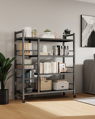 Living Room Storage Rack Multi-function Storage Rack 3d model