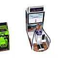 Electric Toys Featuring Arcade Game Machines With Steering Wheel Pedals And Screens