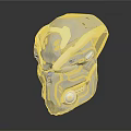 Futuristic Tactical Helmet Design with Mechanical Details for Sci Fi Apparel