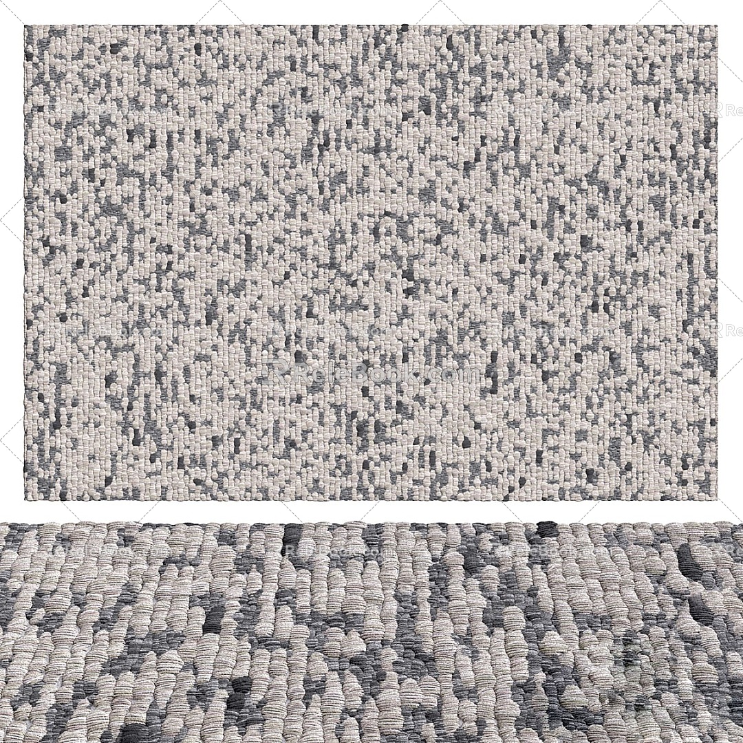 modern square carpet 3d model