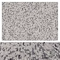 Neutral Gray Square Rug With Textured Woven Speckled Pattern For Home Decor 3d model