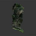 Garden Landscape with Natural Rock Formations Lush Green Vegetation and Calm Water Reflection