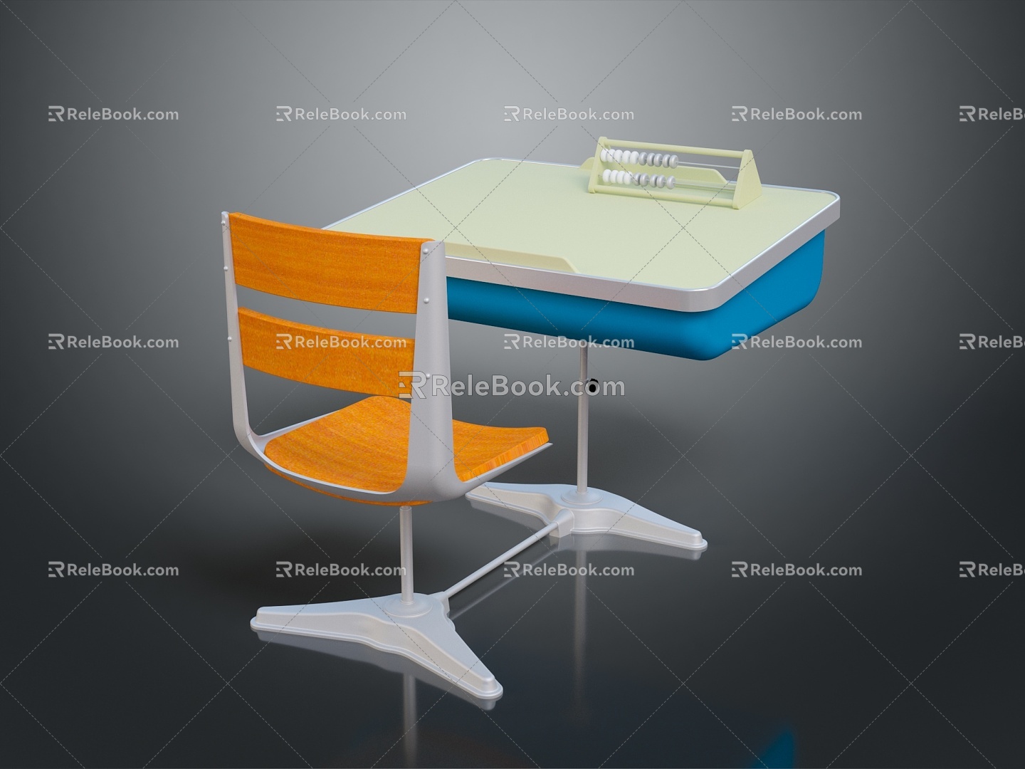 Writing Table Desk Children's Table Work Table Table Wooden Table Long Wooden Table Wooden Table Solid Wooden Table 3d model