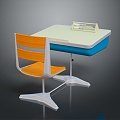 Writing Table Desk Children's Table Work Table Table Wooden Table Long Wooden Table Wooden Table Solid Wooden Table 3d model