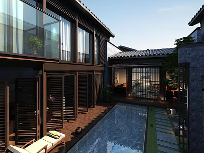 Chinese Courtyard 3d model
