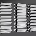 Jianou gypsum line gypsum line ceiling corner line yin corner line 3d model
