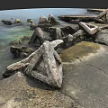 Beautiful Water Fountain With Stone Structure And Clear Water Flow In Outdoor Space
