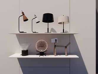 Modern table lamp 3d model