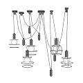 Modern Pendant Lights With Metal Frames And Glass Shades For Decorative Lighting