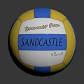BANDCASTLE VB-605 Summer Fun Volleyball With Blue Yellow White Panels For Outdoor Sports