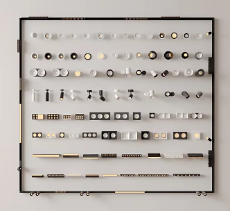 Modern Track Spotlights Embedded Magnetic Lights Linear Lights Steering Spotlights Downlight Bucket Lights Grid Duct Lights 3d model