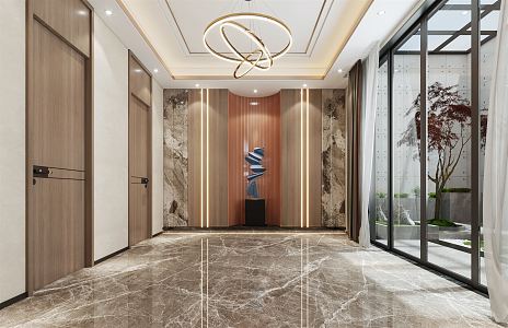 Light Luxury Entrance Simple Entrance Decorative Ornaments 3d model