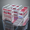 Iron frame large iron frame iron frame house factory industrial iron frame iron ladder rigid ladder work frame rigid scaffold 3d model