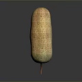 Fresh Ripe Jackfruit With Textured Green And Brown Skin On Dark Surface