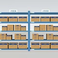 Shelf Express Rack Storage Rack 3d model