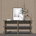 Modern End View Decorative Frame Ornament Combination 3d model