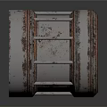 Industrial Cylindrical Metal Equipment With Rustic Surface And Striped Structure