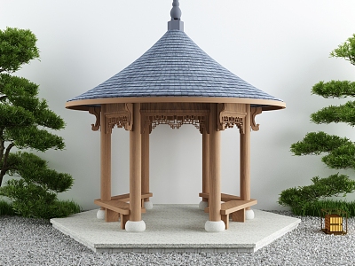 Ancient Pavilion Leisure Pavilion 3d model