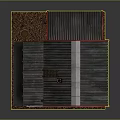 Small Red Cottage Building With Gray Roof Yellow Windows White Frames And Chimney