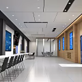 Enterprise Command Center Modern Monitoring Room 3d model