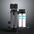 Advanced Home Water Purifier With Black White Filter Cartridges And Digital