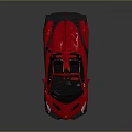 Red Supercar With Sleek Aerodynamic Design Open Top Rear Spoiler And Stylish Exterior