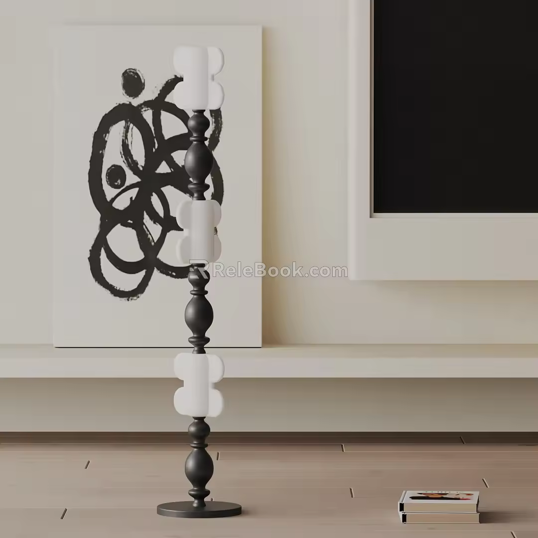Modern floor lamp 3d model