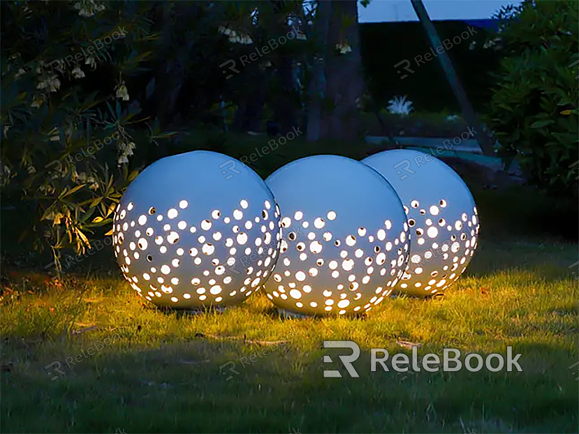 Modern lawn lamp spherical lamp atmosphere lamp landscape lamp luminous round ball lamp star lamp breathing lamp characteristic lamp model