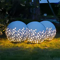 Modern lawn lamp spherical lamp atmosphere lamp landscape lamp luminous round ball lamp star lamp breathing lamp characteristic lamp 3d model