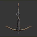 Crossbow Mechanical Crossbow Shift Bow and Arrow Shoot Far Equipment Weapons High-tech Crossbow 3d model