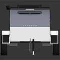 Modern Functional Trailer For Travel With Roof Rack And Surfboard