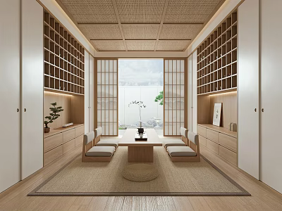Japanese Tea Room Tatami Tea Room 3d model