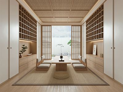 Japanese Tea Room Tatami Tea Room 3d model