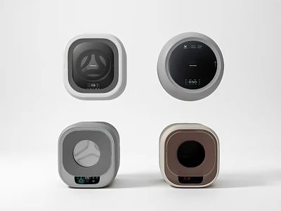 Modern Everyday Household Appliances With Stylish Design And Various Shapes 3d model