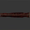 Traditional Dark Brown Wooden Guqin Stringed Instrument for Home Decor Use