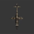 Space And Aerospace Camouflage Military Helicopter With Weapon Mounts And Sensor
