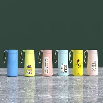 Modern thermos cup 3d model