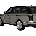 Land Rover Range Rover Gray Luxury SUV Exterior With Alloy Wheels And Front Grille