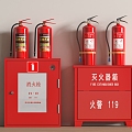 Fire hydrant fire extinguisher fire hydrant safety exit alarm fire emergency lighting 3d model