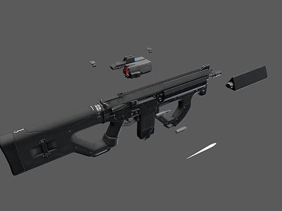 Weapons Assault Rifle model