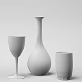 Elegant Beverage Glassware Set with Engraved Wine Glass Crystal Decanter and Tumbler