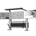 Integrated Projection Monitoring Console With Multi Control Panels And CCM Screens