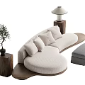 The Silent Wind Multi-Person Sofa 3d model