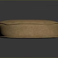 Cozy Brown Round Bean Bag Chair with Plush Fabric for Home Comfort