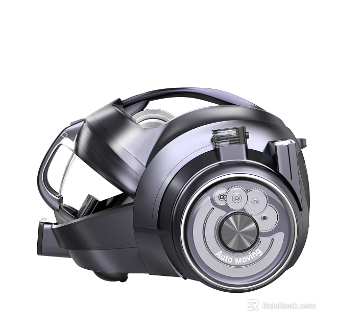 Modern Household Electrical Appliance Vacuum Cleaner With Control Panel And Adjustable Settings 3d model 
