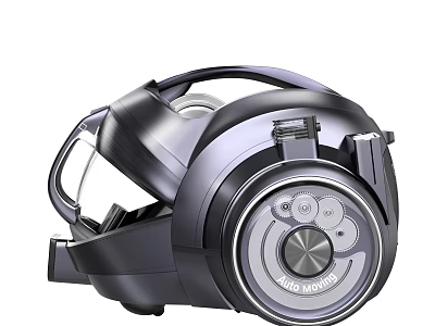 Modern Household Electrical Appliance Vacuum Cleaner With Control Panel And Adjustable Settings 3d model