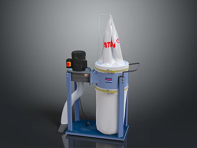 WEN Computer Case With White Chassis Blue Base And Black Cooling Fan 3d model